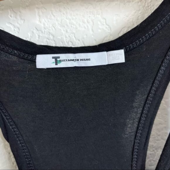 T by Alexander Wang Ink Classic Pocket Racerback Tank - Picture 6 of 7
